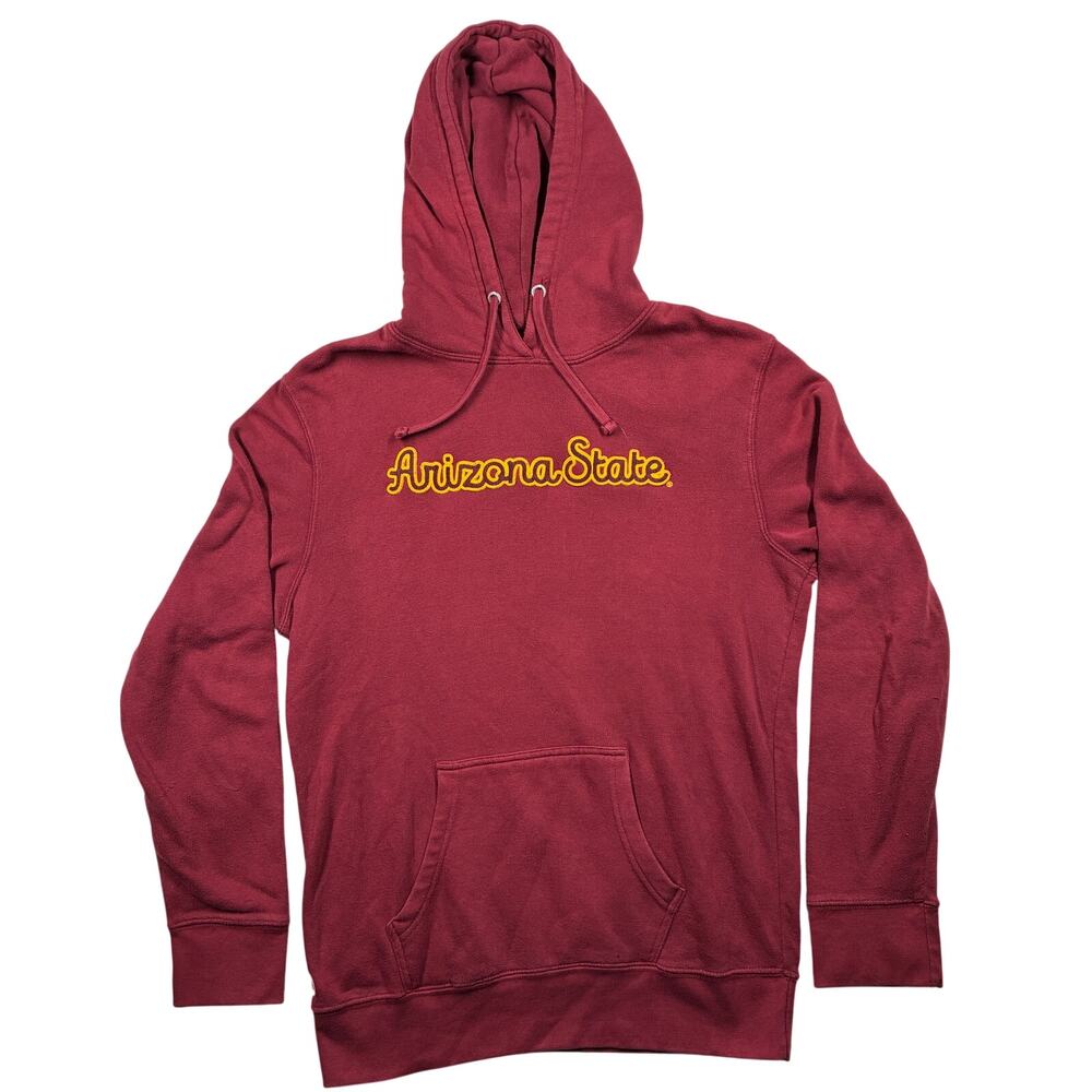 Arizona State Hoodie Womens Large Maroon Easy Fit Fleece Sweatshirt Fall Rush